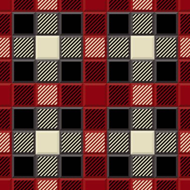 3D oduncu Tartan Seamless Modeli