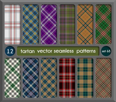 Tartan Dikişsiz desen arka plan belirleme