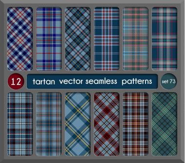 Mavi Tartan Dikişsiz desen arka planda çalýþmasýný