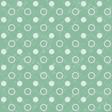 Retro sorunsuz Polka Dot yeşil arka plan