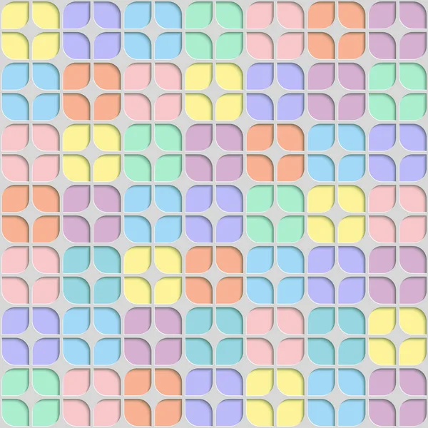 Sans couture abstraite feuille géométrique Pastel Pattern — Image vectorielle