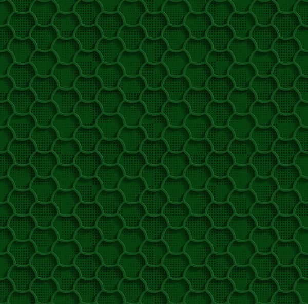 3d vert sans couture Web modèle hexagonal — Image vectorielle