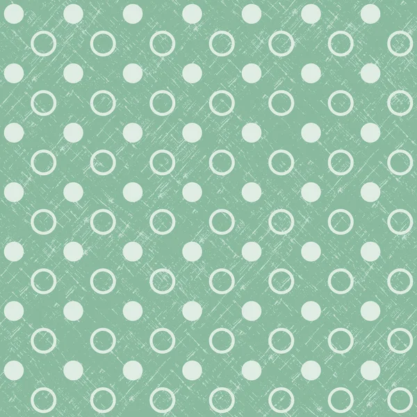 Retro sorunsuz Polka Dot yeşil arka plan