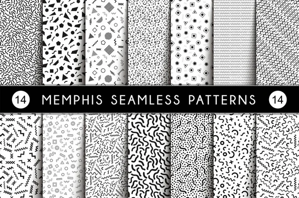 Renk örnekleri Memphis Dikişsiz desen koleksiyonu