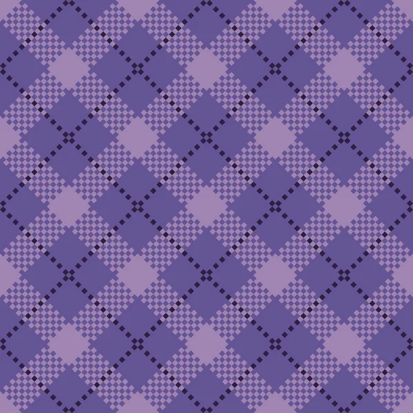 Ultra Violeta Tartan padrão sem costura — Vetor de Stock