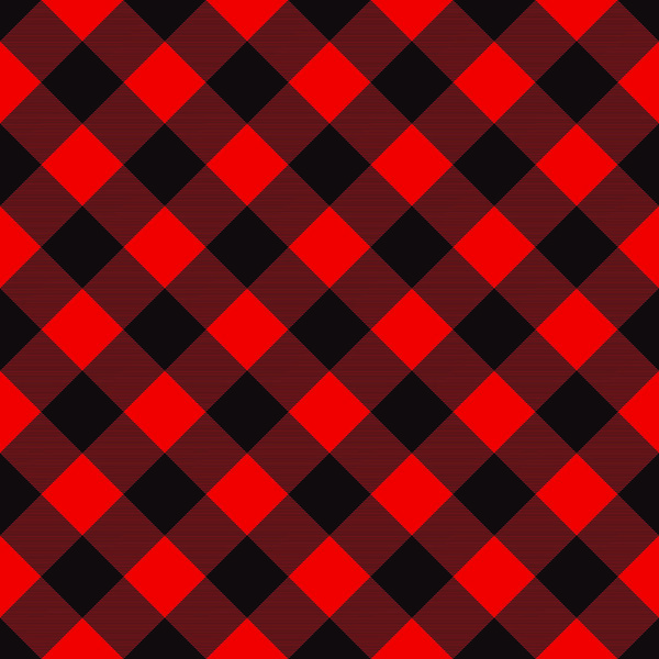Classic Lumberjack Plaid Pattern in Red and Black.