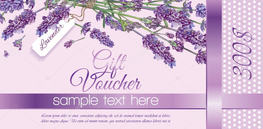 Vouchers de presente de flor imagem vetorial de © PurpleBird18 127183842
