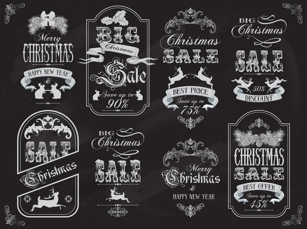 Kerstmis verkoop banners — Stockvector