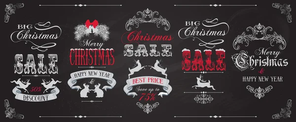 Kerstmis verkoop banners — Stockvector