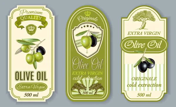 Oilve олія етикетки — стоковий вектор