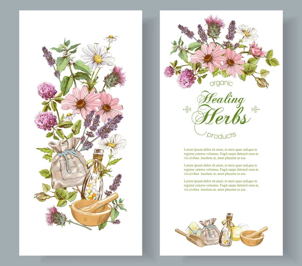 Vektör bitkisel afiş