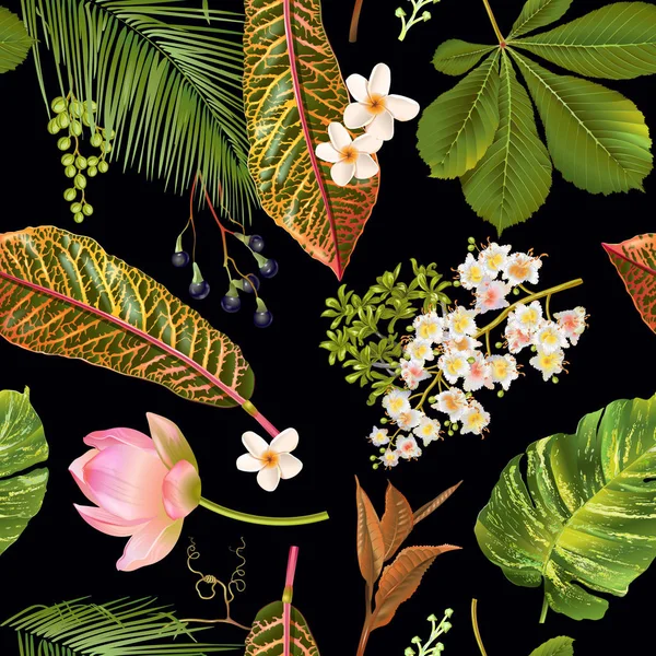 Modèle de plantes tropicales — Image vectorielle