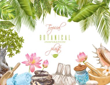 Spa tropikal çerçeve