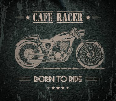 Motosiklet grafik afiş