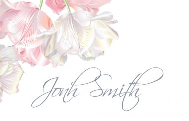 Lale adı kart pembe