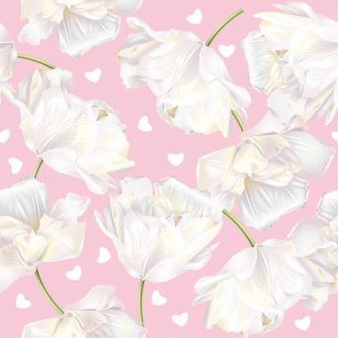 Tulip kalp model Pembe