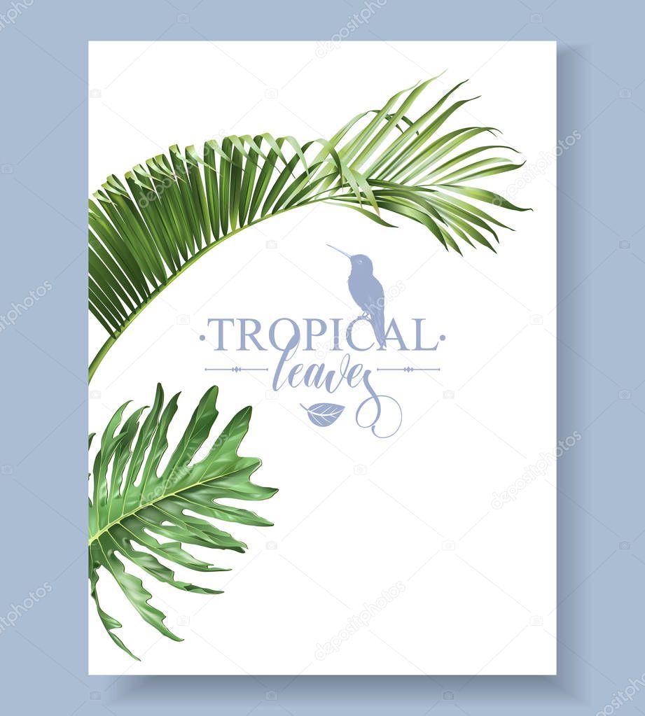 Tropic leaves banner