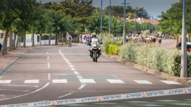 Güvenlik motosiklet yol bisikleti yarışı için