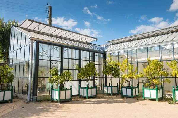 Greenhouse of the "olfacties" garden at Coex, France — Stock Photo, Image