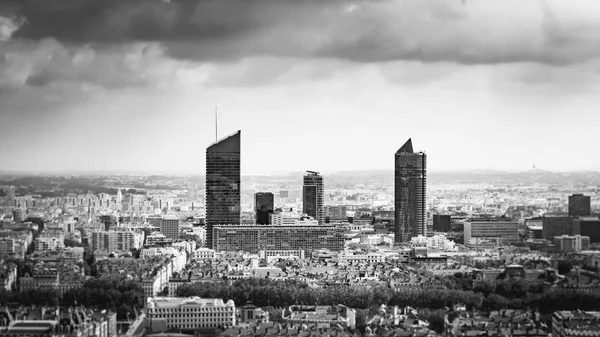 Centre-ville de Lyon en France, depuis le ciel — Photo