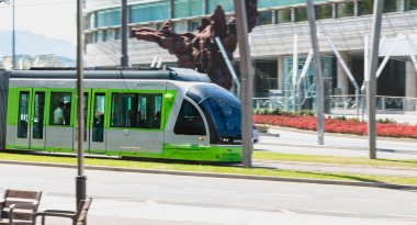 Bir Bilbao, İspanya şehirde çıkıyorum tramvay