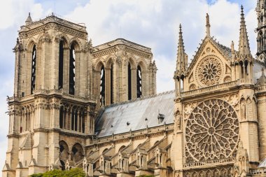Notre-Dame Katedrali mimarisinin ayrıntılı