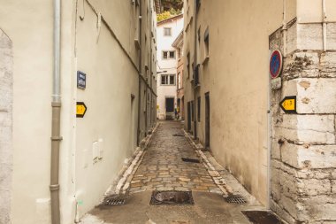 Grenoble, Fransa'nın ortasındaki tipik bina cephe