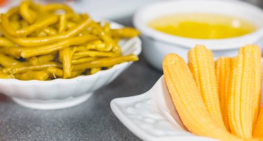 Genç Mısır ve fasulye filizi ramerquans kümesinde