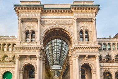 Galleria Vittorio Emanuele II mimari detay 
