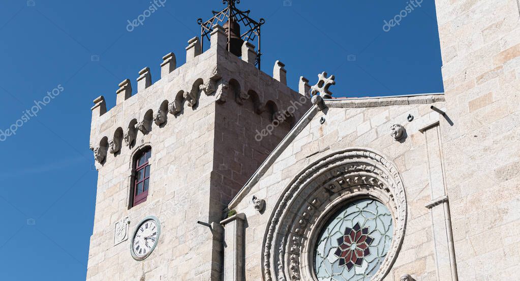 architectural detail of the Cathedral of St. Mary the Great, Via