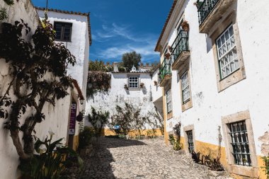 Portekiz 'in ölüm ilanlarında tipik küçük evlerin mimari detayları