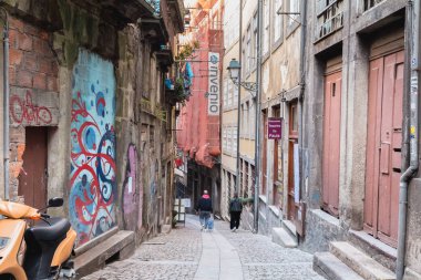 Tarihi şehirde mimari detay ve sokak atmosferi