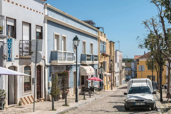Moncarapacho Portugalia Maja 2018 Uliczna Atmosfera Architektura Typowa Dla Małego — Zdjęcie stockowe