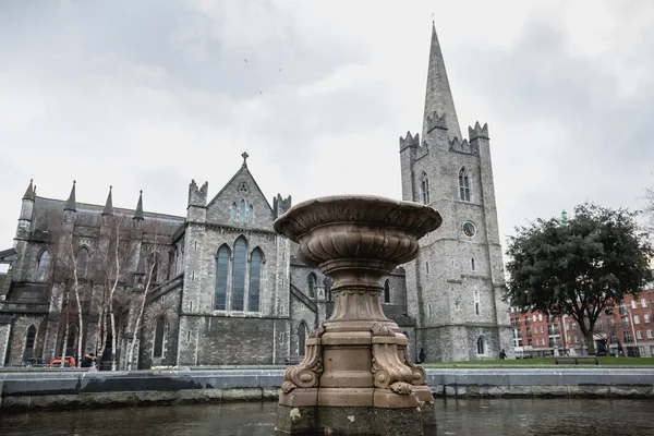 Dublin Írország 2019 Február Szent Patrik Székesegyház Utcai Hangulata Építészete — Stock Fotó