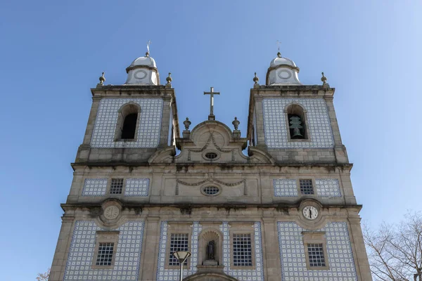 Detalle Arquitectónico Iglesia Parroquial Sao Cristovao Ovar Portugal — Foto de Stock