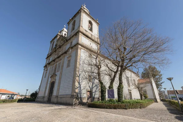 Portekiz Deki Sao Cristovao Ovar Kilisesinin Mimari Detayları — Stok fotoğraf