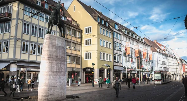 Freiburg Breisgau Alemanha Dezembro 2017 Vista Centro Histórico Cidade Onde — Fotografia de Stock