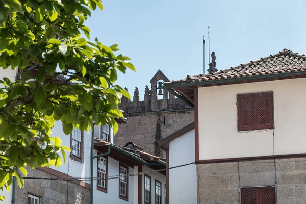 Guimaraes Portugal Mayo 2018 Detalle Arquitectónico Casas Típicas Las Pequeñas — Foto de Stock