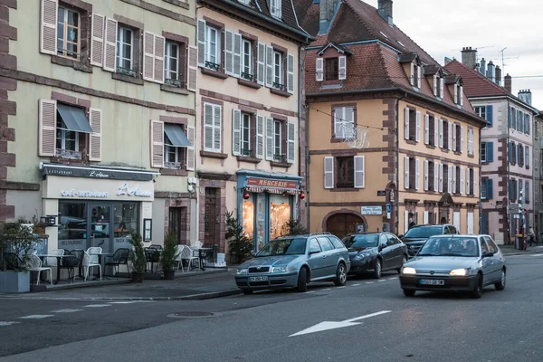 Belfort Francia Diciembre 2017 Detalle Arquitectónico Típico Los Edificios Centro — Foto de Stock