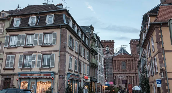 Belfort Frankreich Dezember 2017 Typisches Architektonisches Detail Von Gebäuden Stadtzentrum — Stockfoto