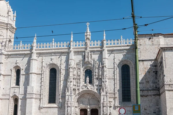 Arkitektonisk Detalj Den Heliga Kyrkan Belem Igreja Santa Maria Belem — Stockfoto