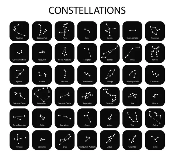 Vector. Signos negros de las estrellas sobre fondo blanco . — Vector de stock