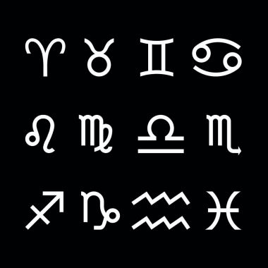 Vektör grafik Astroloji set