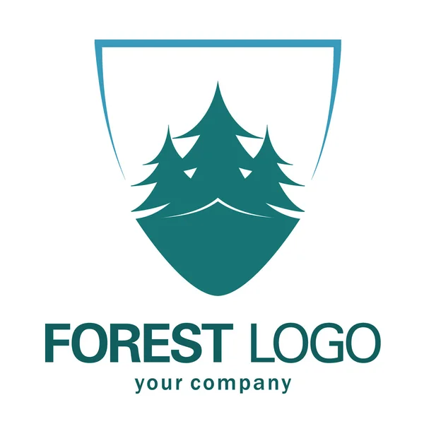O conceito de design do logotipo da floresta . — Vetor de Stock