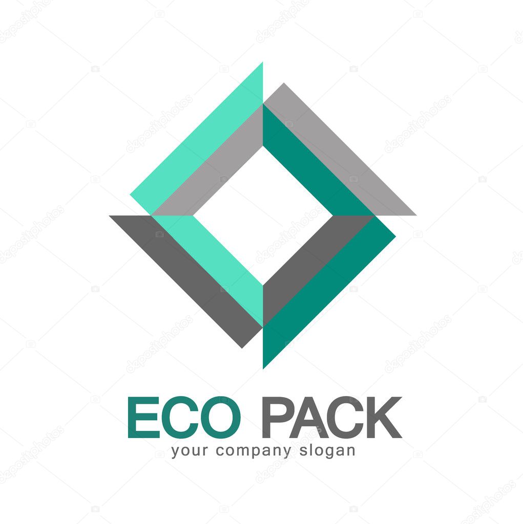 Logo eco-friendly packaging.