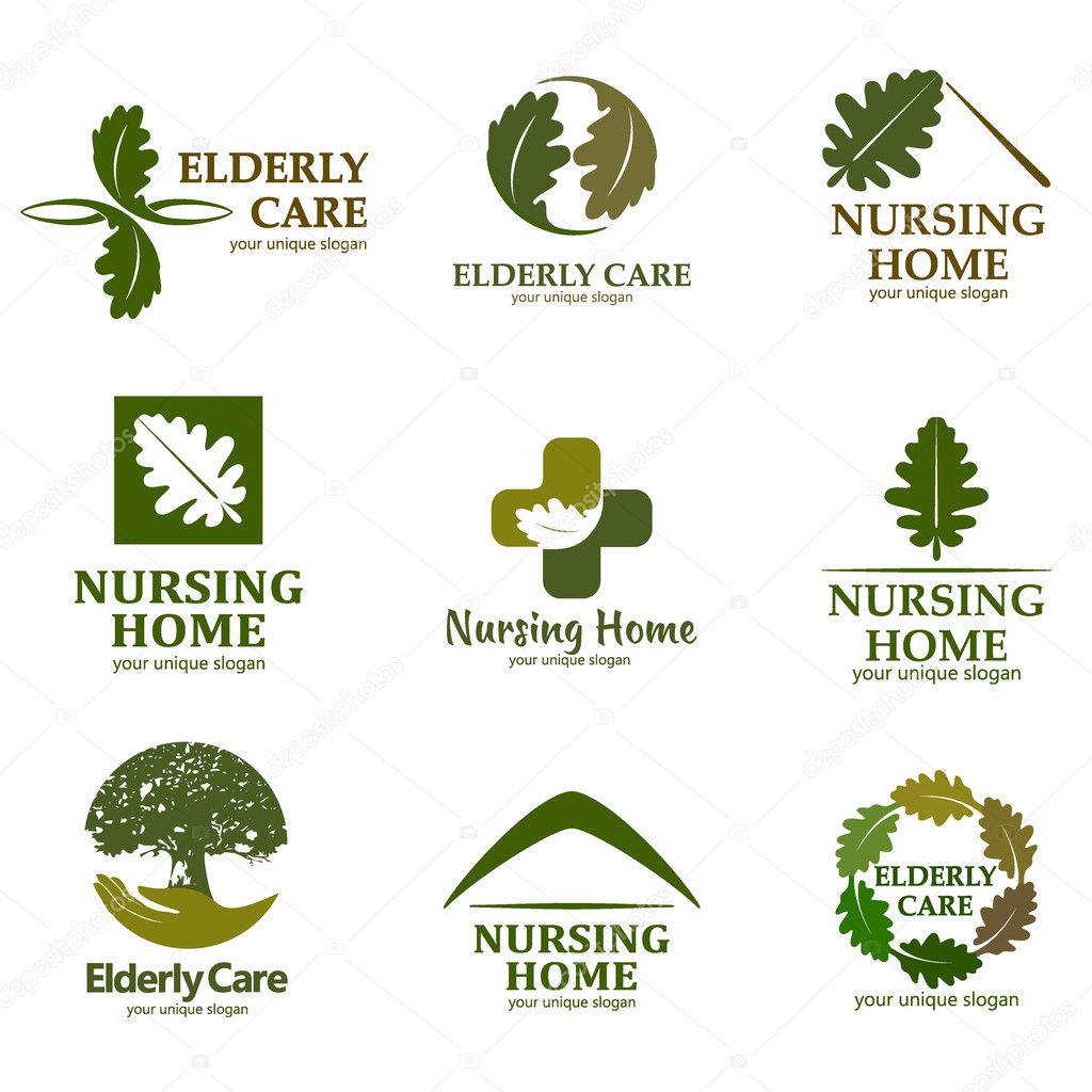 Elderly care. Logo for the nursing home