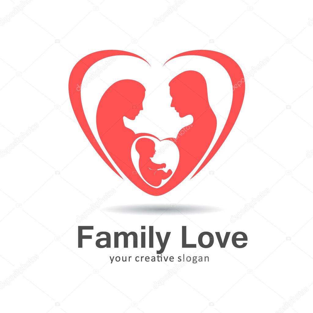 Logo family love — Stock Vector © kar-chik #125838930