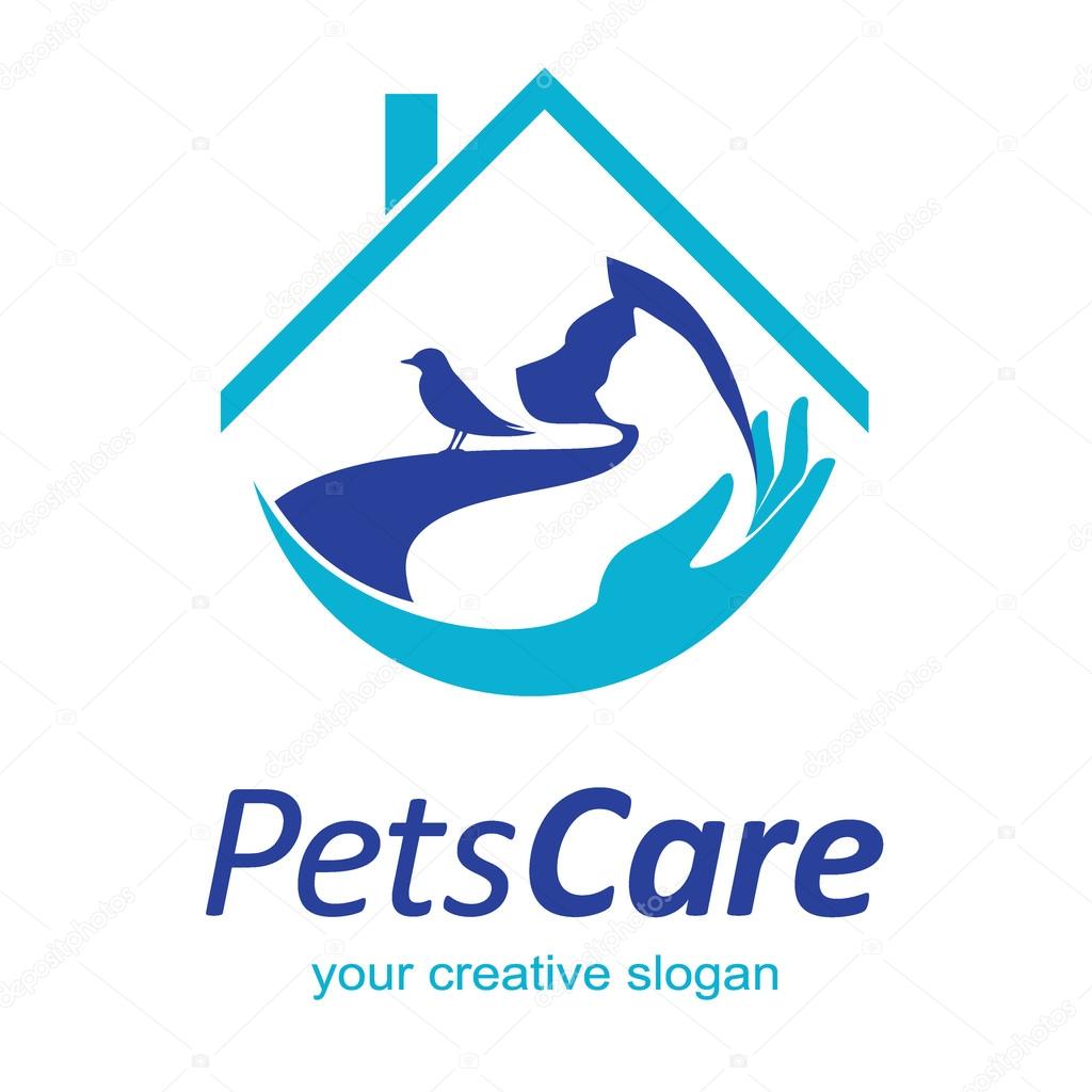 Pets Care Vector Logo