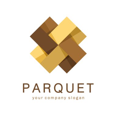 Vektör logo parke, laminat, Parke, fayans