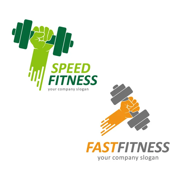 Logo Speed Fitness für das Fitness-Center — Stockvektor